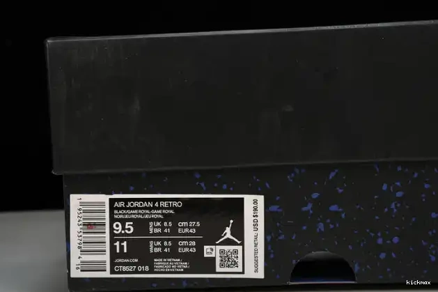 Cheap MAX 4 Jordan Retro CT8527-018 Black Game Royal 0522